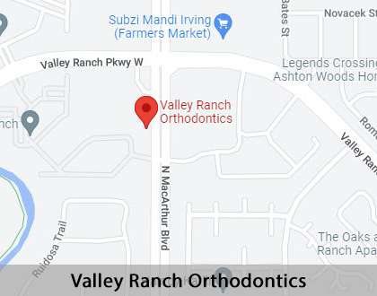 Map image for Orthodontic Practice in Irving, TX